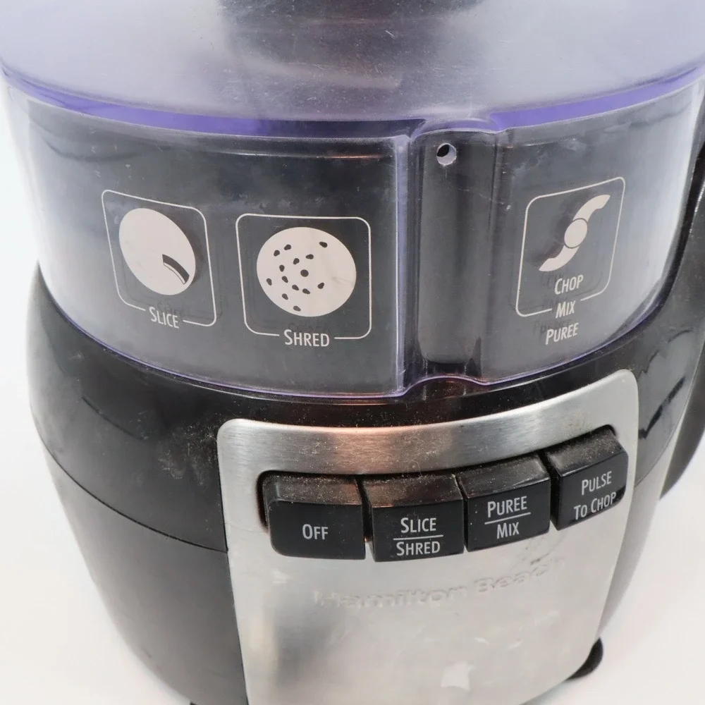 Hamilton Beach 70720 Food Processor Black Slice Shred Puree Pulse Chop 10 Cup‎